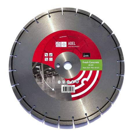 Diamond Disc Fresh Concrete f400*3.2*25.4 Adel Instrument