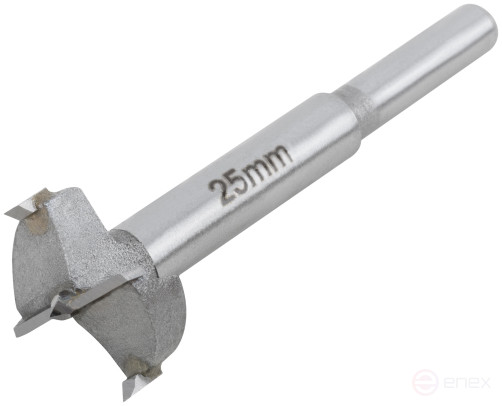 Forstner drill (milling cutter) with carbide inserts of 25 mm