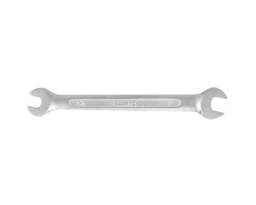 Ключ гаечный рожковый двусторонний 5.5х7 хромирование HORTZ (7811-0002)