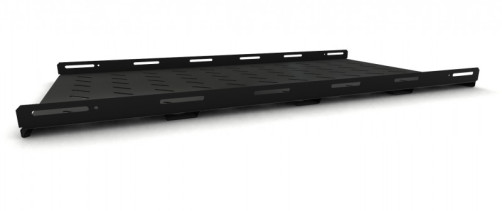 TSH3M-1050-RAL9004 (TSH3M-1050-RAL9005) Reinforced stationary shelf, depth 1050 mm, with side mounting, load up to 50 kg, for cabinets of the TTB, TTR series, 485x1050mm (WxDxH), color black (RAL 9004/RAL 9005)