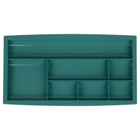 Настольная подставка СТАММ "Field", полистирол, зеленая