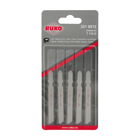 Пилки для электролобзиков RUKO 8012 HSS, 20 шт.