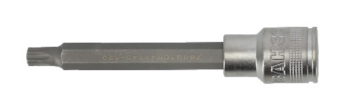 1/2" End head with insert for TORX T45 screws, L=120 mm