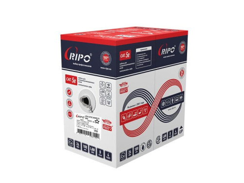 UTP4 CAT5E 24AWG Cu RIPO Twisted Pair Cable