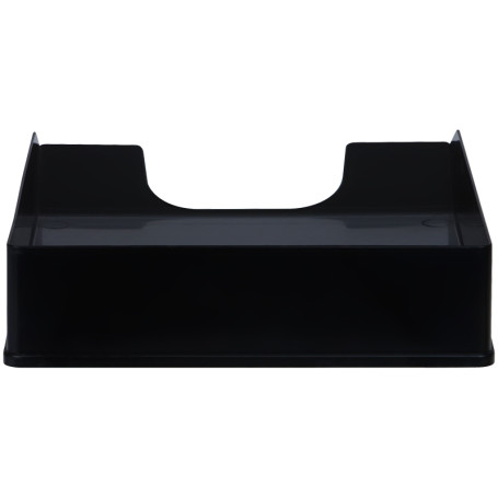Лоток для бумаг горизонтальный СТАММ "Стандарт", черный