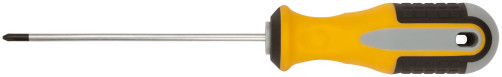 Screwdriver "Start", CrV steel, rubberized handle 3x100 mm PH0