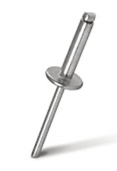 Rivet exhaust open MESSER Steel/Steel St/St Enlarged side. 3.2X16X9.5 mm (pack of 50 pcs.)