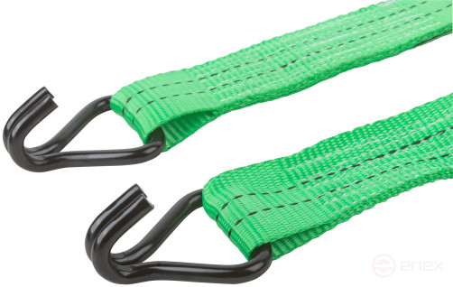 Load fastening strap, ratchet mechanism 230 mm, polyester tape 50 mm x 6 m, 2000 / 4000 kg