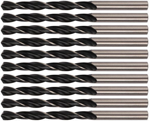 Metal drills HSS blackened 6,5x101 mm (10 PCs)