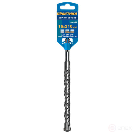 Drill bit SDS-plus PRACTICE 16 x 150/210 mm "Master" series for concrete (911-840)