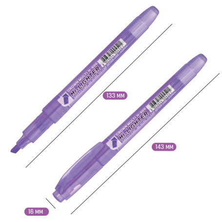 Crown "Multi Hi-Lighter" purple text separator, 1-4mm