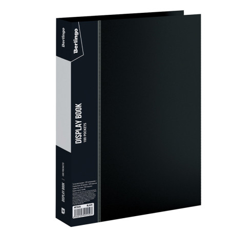 Папка со 100 вкладышами Berlingo "Standard", 30 мм, 800 мкм, черная