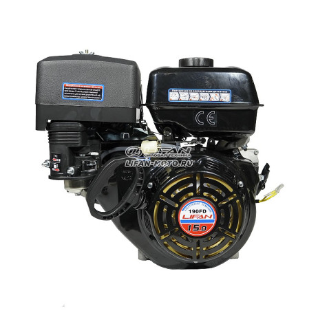 Двигатель Lifan 190FD, вал 25мм, катушка 11 Ампер