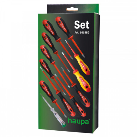 A set of maxi dielectric screwdrivers, HUPslim series (12 pcs.)
