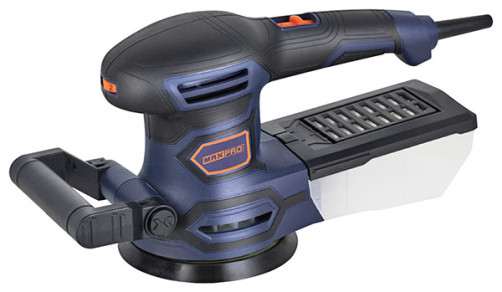 MAX-PRO Eccentric grinder 450 W; 6000-12000 rpm; 125 mm; 2.2 kg; Velcro; plastic dust collector; rubber inserts; box