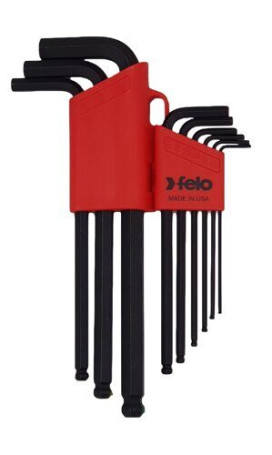 Felo Set of Hexagonal corner keys with ball end ProHold 9 pcs 35590901