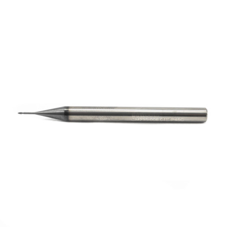 Carbide end mill 0.6 x 0.9 x 50 P45C Z=2 long neck up to xb-6 mm c/x dx=4 CM235-006.06E-P45C Beltools
