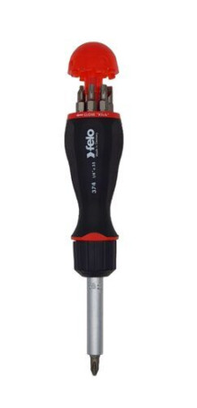 Felo Screwdriver with reversible mechanism with a set of bits 8pcs 37420405