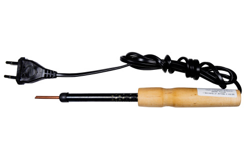 Electric soldering iron type EPCN 25W/12V, wooden handle