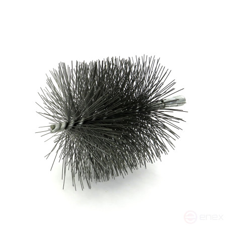Steel brush D100, pile 0.50, fit M12 thread (14-600) cord brush for cleaning and cleaning holes, channels, heat exchanger, tubes, equipment in furnace, chimney, boiler systems
