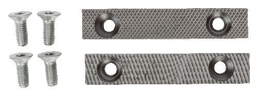 A pair of replaceable sponges on screws for model 6010