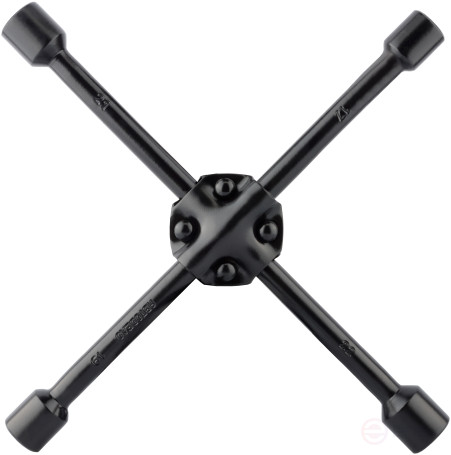 Ключ баллонный-крест (17*19*21*22)(черн.лак,усиленный)(АвтоDело) 30817