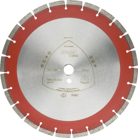 Diamond cutting wheel DT 910 B Special, 500 x 25.4