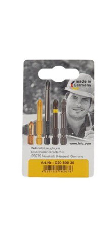 Felo Бита Плоская шлицевая 8X1,2X25, серия Industrial, 2шт в блистере 02080036