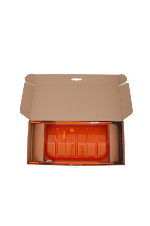 Polycarbonate snow scraper ETALON ORIGINAL PREMIUM BOX orange fluorescent