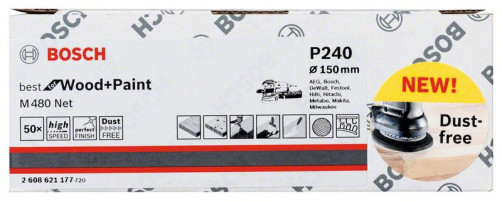 Шлифлист 150 mm, 240, 2608621177