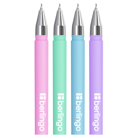 Ручка шариковая Berlingo "Starlight S" синяя, 0,5 мм, корпус ассорти пастель