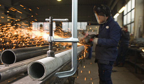 SL60M Струбцина высокоэффективная столярная 600/120, усилие: 8.5 кН, момент затяжки: 25 Нм, с Т-образной рукояткой