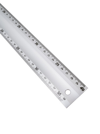 Угольник алюминиевый строительный 400 мм (две шкалы)