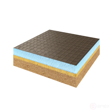 Панель Комфорт+ 1250х595х26 #1 ЧТ бейсик10/мембрана4/двп11