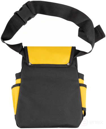 Пояс для инструмента одинарный, полиэстер, 9 отделений, 2 петли для инструмента