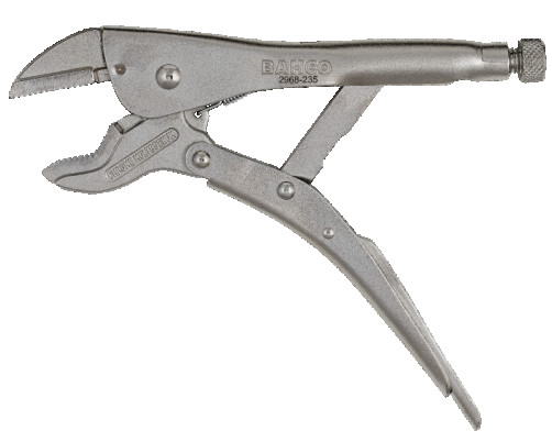 Hand vise with wire cutters, 190mm