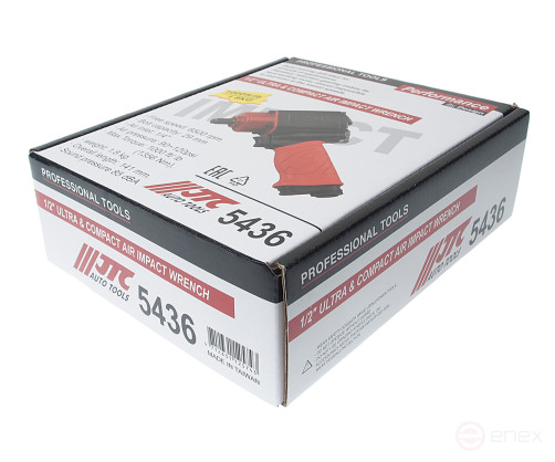 Гайковерт пневматический 1/2" 1356Hм 6500об/мин. 145л/мин. 90-120PSI ударный усиленный JTC