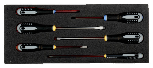 Fit&Go Набор отверток шлицевых и Pozidriv в ложементе, 6 шт