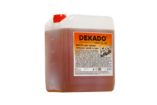 Масло для смазки пильных цепей и шин DEKADO 5,0 л.