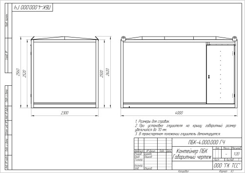 Container Sever PBK-4 basic equipment