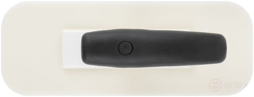 Plastic trowel for applying decorative materials, size 90x240 mm, Venetian shape