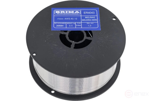 Проволока сварочная Brima ER-4043, AISi5, 1.0 мм, 0.5 кг