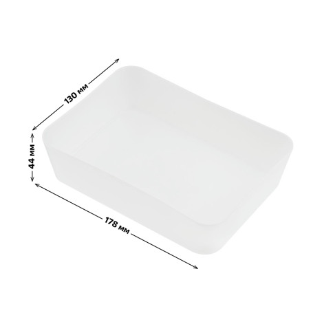 STAMM stationery tray, 13*17.8*4,4 cm, polypropylene, transparent