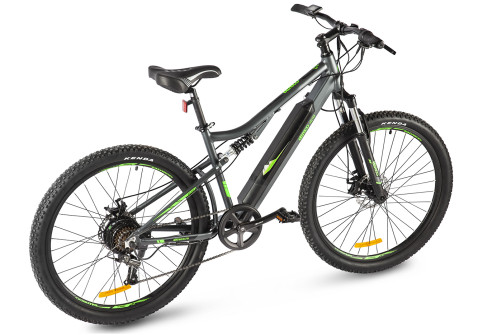 Велогибрид Eltreco Walter Черно-зеленый-2502