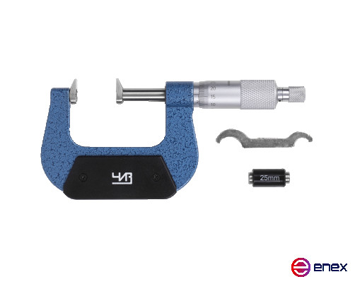 Микрометр зубомерный МЗ - УС - 50 0,01 с усеченными пяткой и винтом ЧИЗ