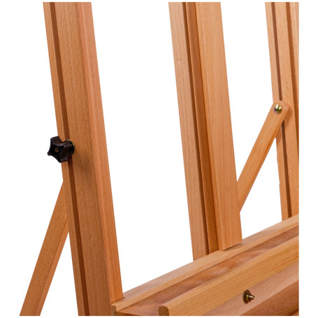 Outdoor studio easel Gamma "Moscow palette", 53*50,5*174 (235) cm, beech lacquer, assembled