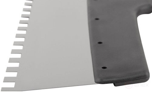 Шпатель фасадный нержавеющий зубчатый 350 мм / зуб 8 мм