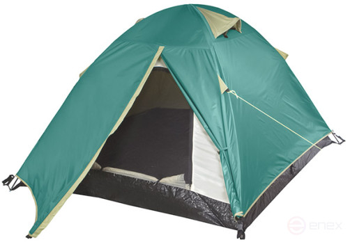 Палатка туристическая 2-х местная с противомоскитной сеткой 1400х2700х1100 мм