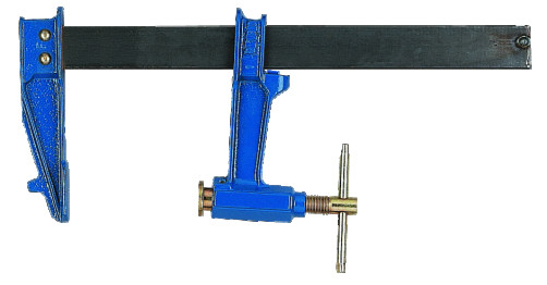 F-shaped clamp with steel T-handle 250 x 90 mm