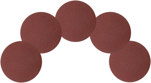 Круги шлифовальные сплошные (липучка), алюминий-оксидные, 125 мм, 5 шт. Р 80